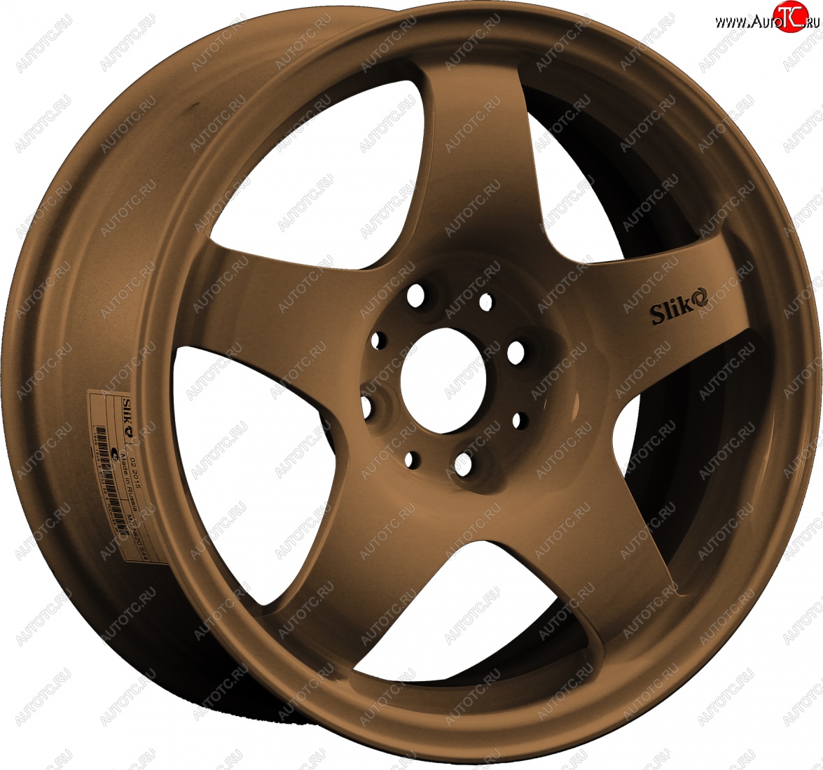 7 899 р. Кованый диск Slik Sport 6.5x15 (Металлик коньячная бронза. Матовый) 6.5x15/4-5x98-120 D54.1-72.6   (Цвет: Металлик коньячная бронза. Матовый)  с доставкой в г. Пермь