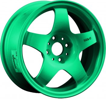Кованый диск Slik Sport 6.5x15 (Candy изумрудно-зеленый) 6.5x15/4-5x98-120 D54.1-72.6  (Цвет: Candy изумрудно-зеленый)
