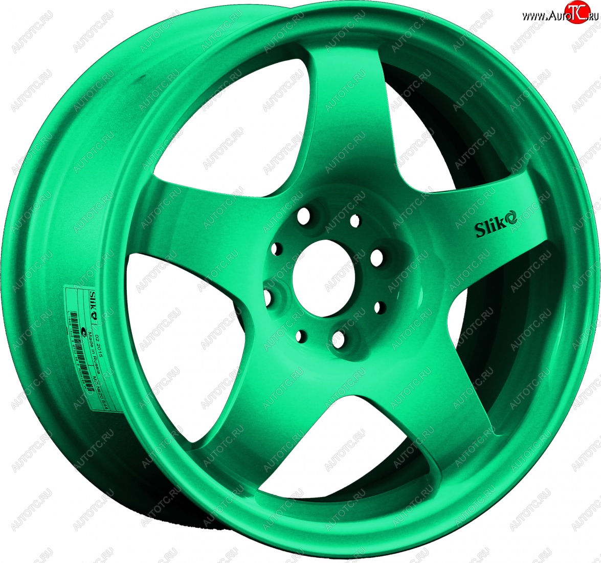 7 899 р. Кованый диск Slik Sport 6.5x15 (Candy изумрудно-зеленый) 6.5x15/4-5x98-120 D54.1-72.6   (Цвет: Candy изумрудно-зеленый)  с доставкой в г. Пермь