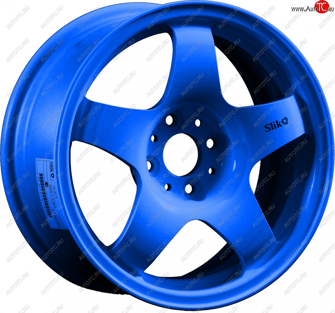 7 899 р. Кованый диск Slik Sport 6.5x15 (Candy синий) 6.5x15/4-5x98-120 D54.1-72.6   (Цвет: Candy синий)  с доставкой в г. Пермь