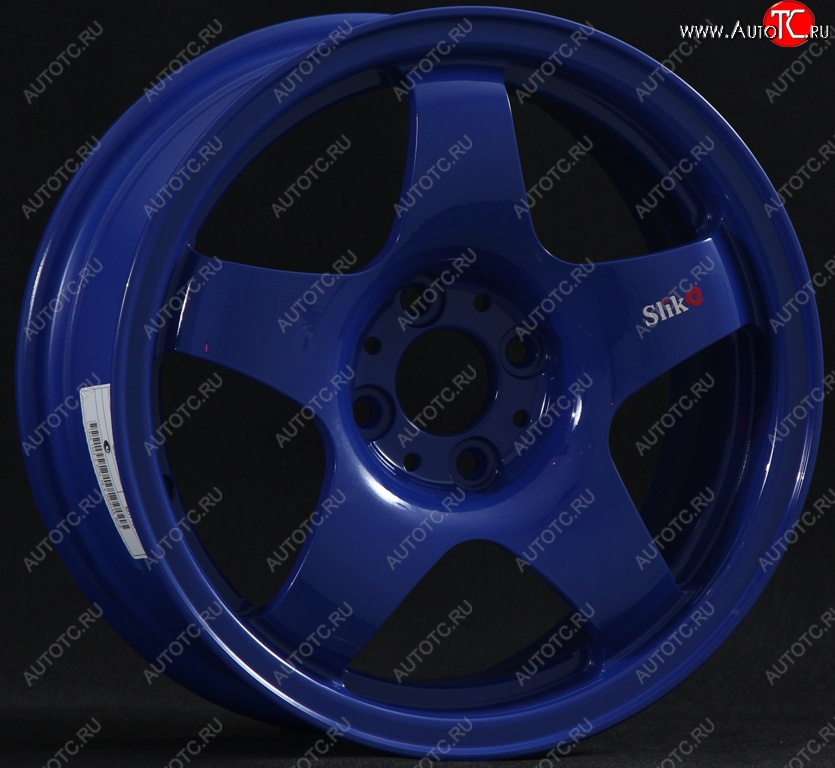 7 899 р. Кованый диск Slik Sport 6.5x15 (Синий) 6.5x15/4-5x98-120 D54.1-72.6   (Цвет: Синий)  с доставкой в г. Пермь