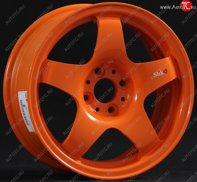 7 899 р. Кованый диск Slik Sport 6.5x15 (Ярко-оранжевый) 6.5x15/4-5x98-120 D54.1-72.6   (Цвет: Ярко-оранжевый)  с доставкой в г. Пермь