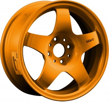 Кованый диск Slik Sport 6.5x15 (Candy медно-оранжевый матовый) 6.5x15/4-5x98-120 D54.1-72.6  (Цвет: Candy медно-оранжевый матовый)