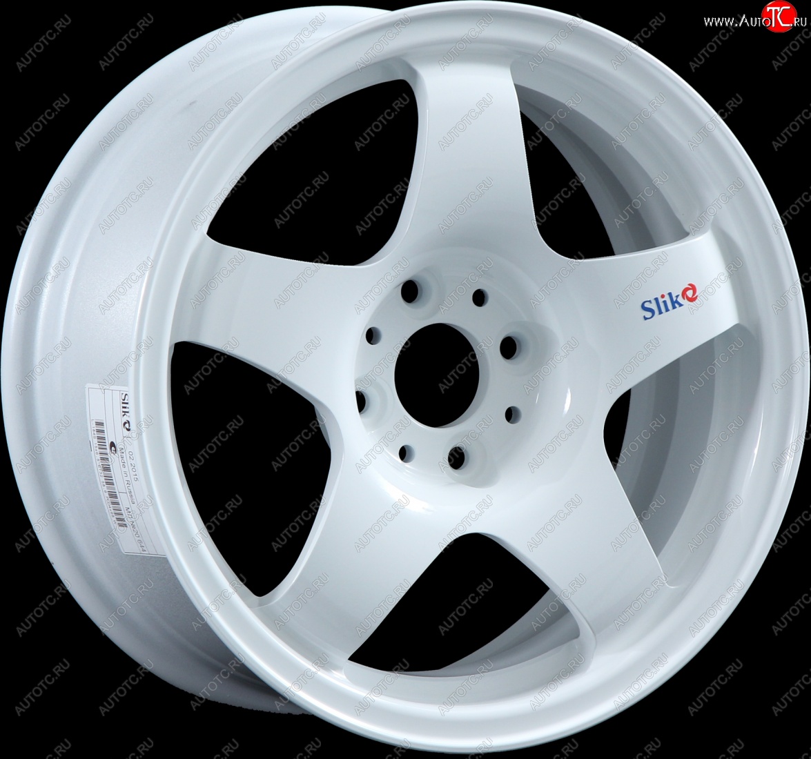 7 899 р. Кованый диск Slik Sport 6.5x15 (Белый) 6.5x15/4-5x98-120 D54.1-72.6   (Цвет: Белый)  с доставкой в г. Пермь