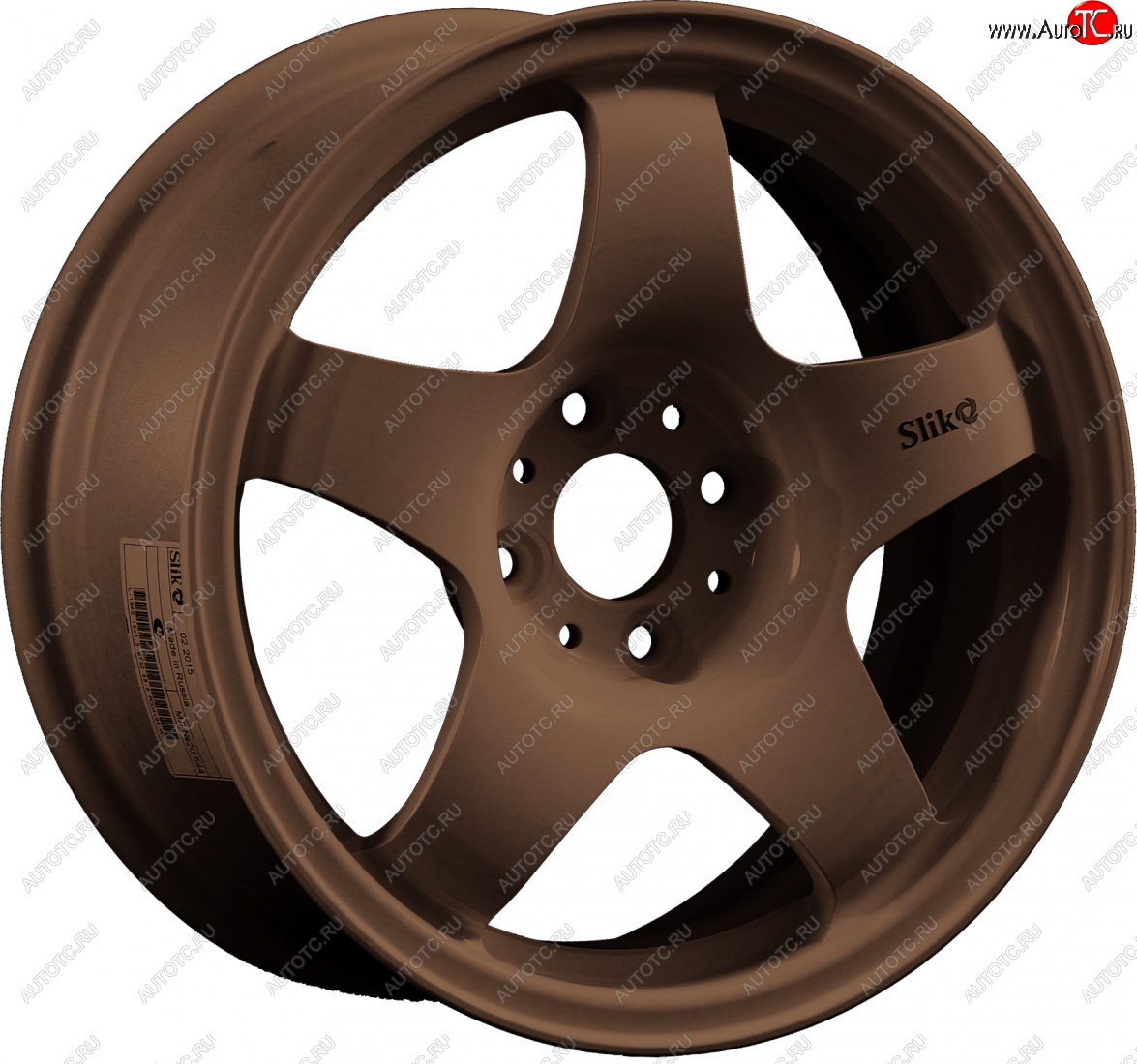 7 899 р. Кованый диск Slik Sport 6.5x15 (Металлик бронза) 6.5x15/4-5x98-120 D54.1-72.6   (Цвет: Металлик бронза)  с доставкой в г. Пермь