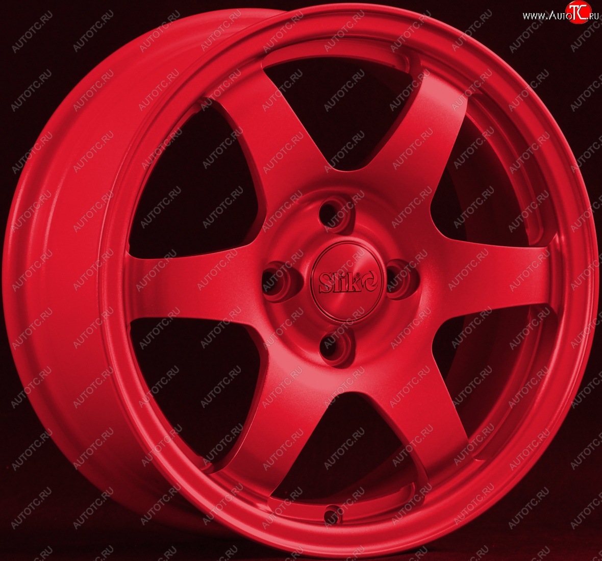 15 249 р. Кованый диск Slik Sport 6.5x15 (Candy красный)   (Цвет: Candy красный)  с доставкой в г. Пермь