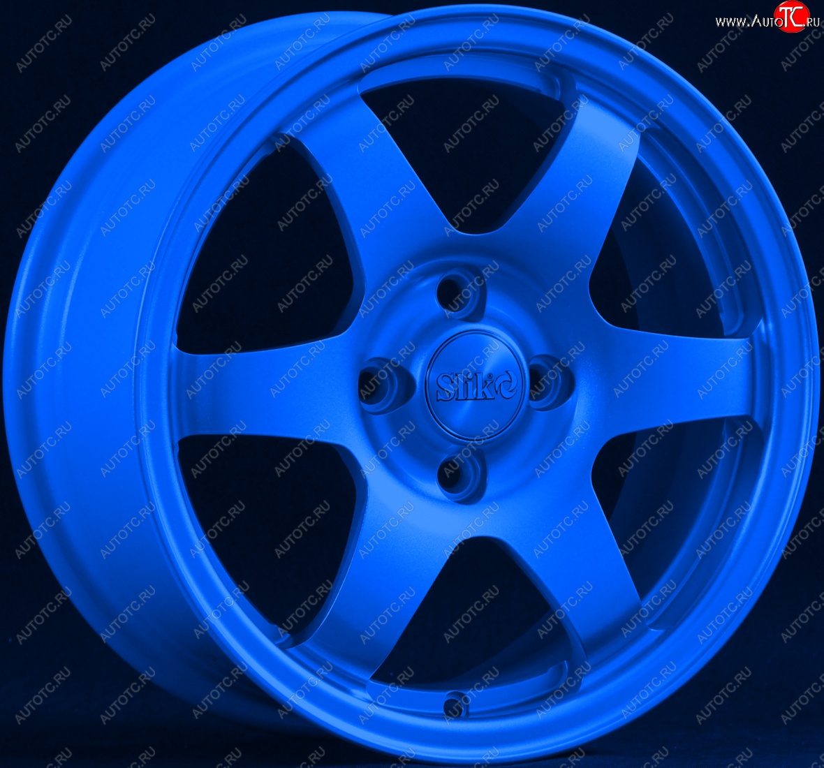 15 249 р. Кованый диск Slik Sport 6.5x15 (Candy синий)   (Цвет: Candy синий)  с доставкой в г. Пермь
