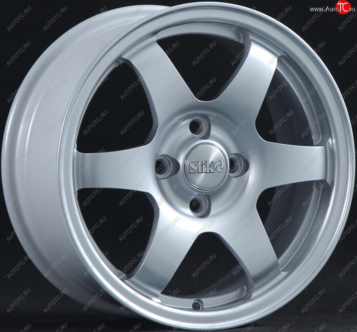 15 249 р. Кованый диск Slik Sport 6.5x15 (Серебристый светлый)   (Цвет: Серебристый светлый)  с доставкой в г. Пермь