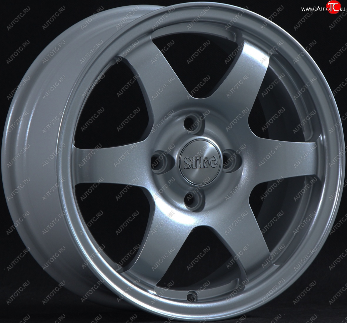 15 249 р. Кованый диск Slik Sport 6.5x15 (Серебристый тёмный)   (Цвет: Серебристый тёмный)  с доставкой в г. Пермь