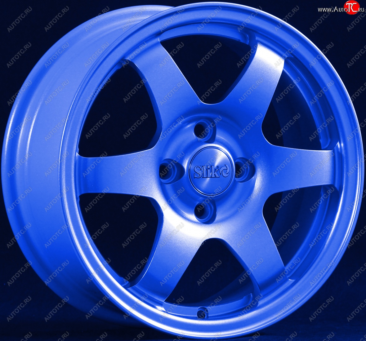 15 249 р. Кованый диск Slik Sport 6.5x15 (Синий)   (Цвет: Синий)  с доставкой в г. Пермь