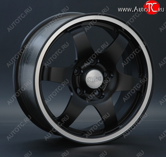 15 249 р. Кованый диск Slik Sport 6.5x15 (Черный матовый с полированым ободом MBL)   (Цвет: Черный матовый с полированным ободом MBL)  с доставкой в г. Пермь