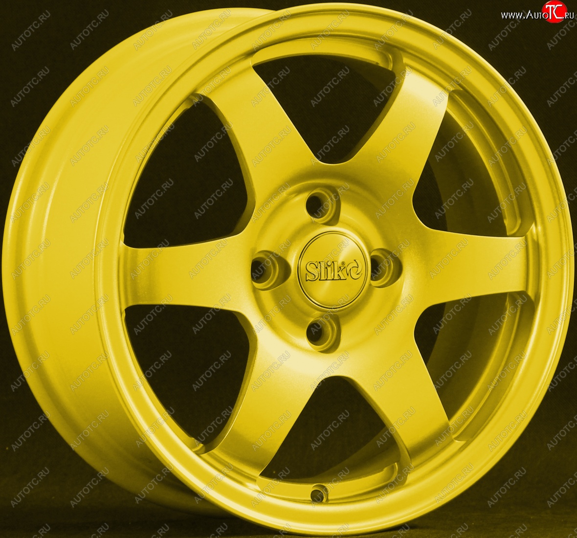 15 249 р. Кованый диск Slik Sport 6.5x15 (Ярко-желтый RAL 1021)   (Цвет: Ярко-желтый RAL 1021)  с доставкой в г. Пермь