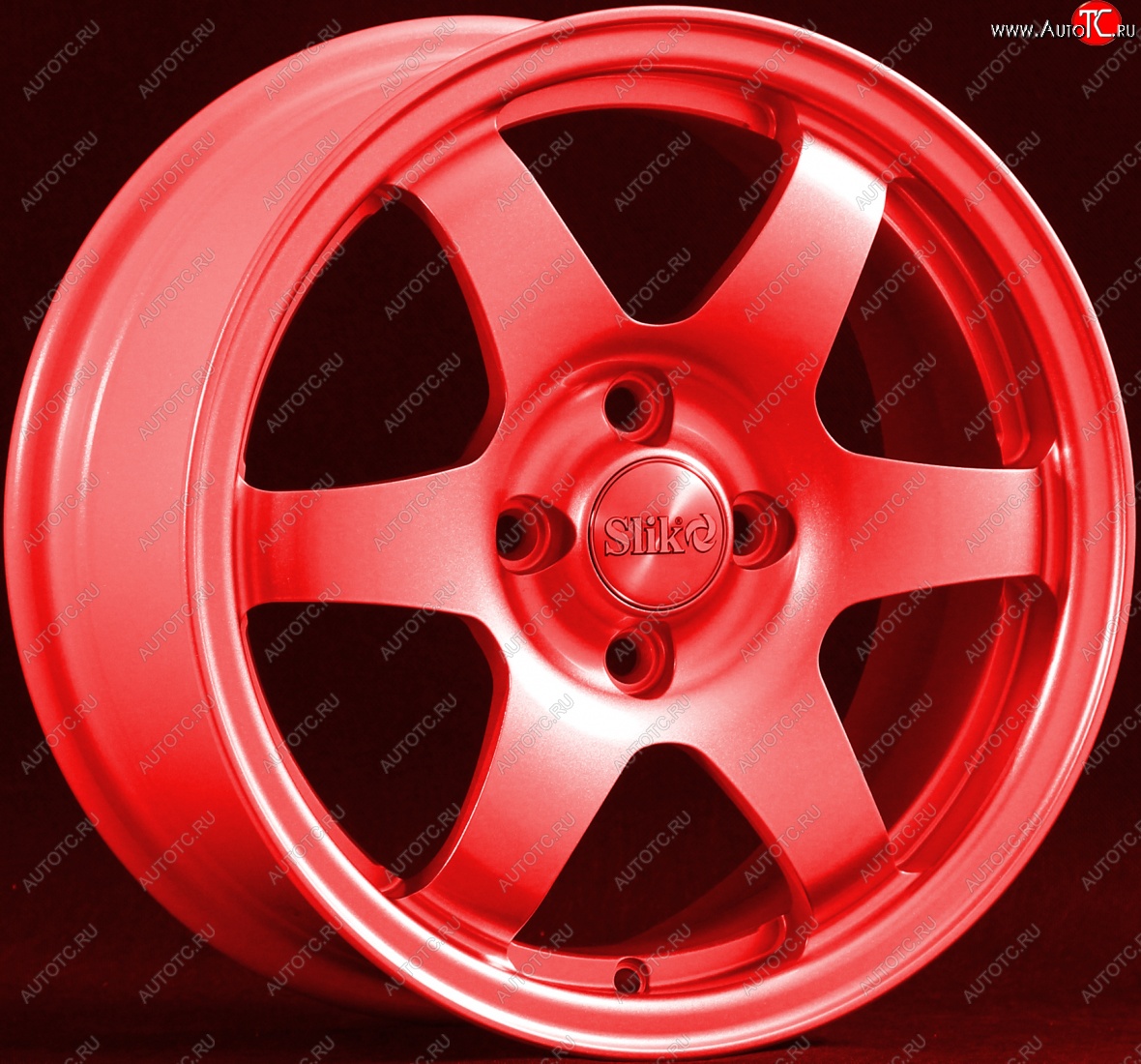 15 249 р. Кованый диск Slik Sport 6.5x15 (RAL 3026 ярко-алый)   (Цвет: RAL 3026 ярко-алый)  с доставкой в г. Пермь