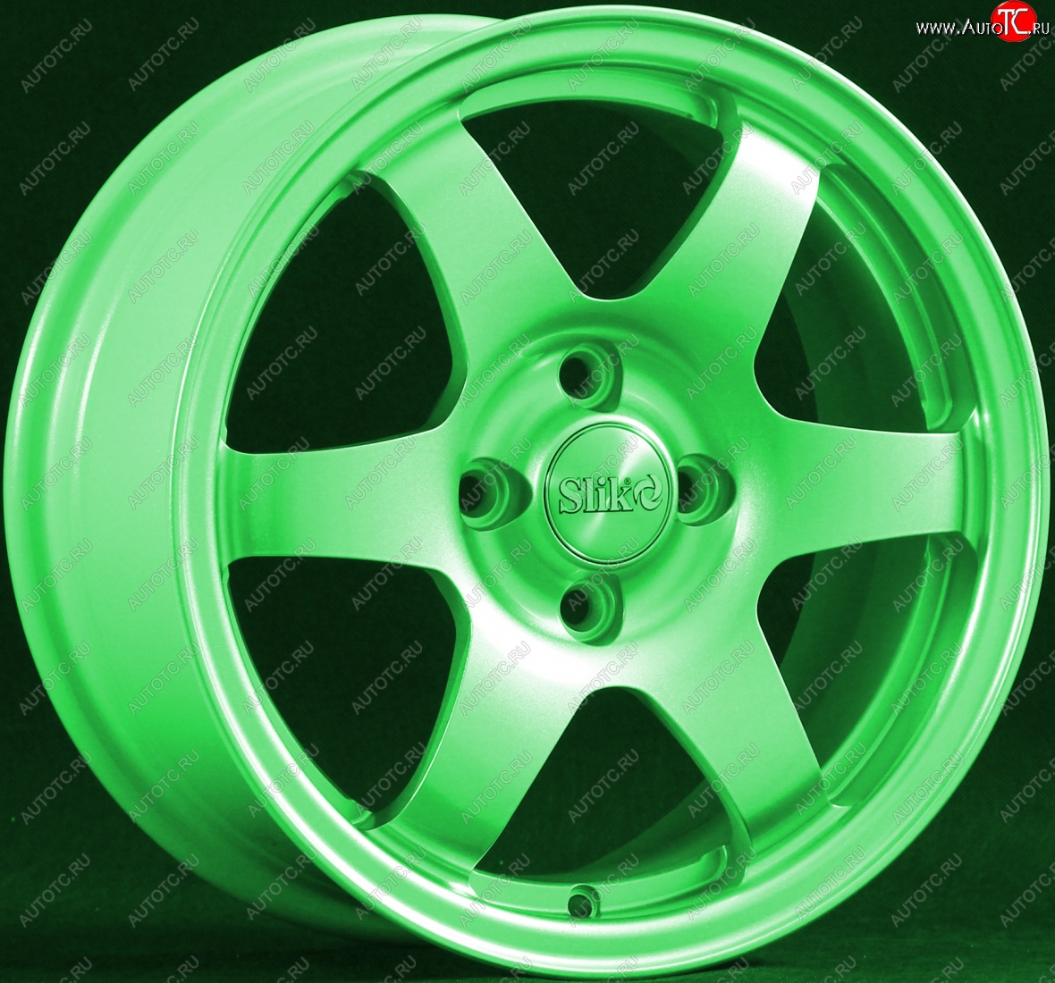 15 249 р. Кованый диск Slik Sport 6.5x15 (RAL 6038 ярко-зеленый)   (Цвет: RAL 6038 ярко-зеленый)  с доставкой в г. Пермь
