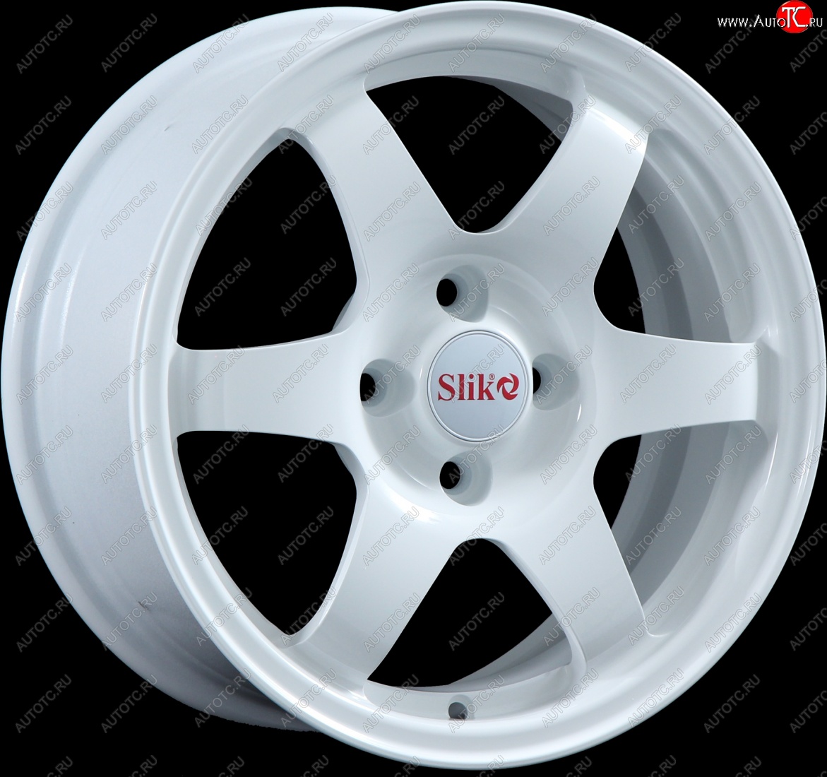 15 249 р. Кованый диск Slik Sport 6.5x15 (Белый)   (Цвет: Белый)  с доставкой в г. Пермь