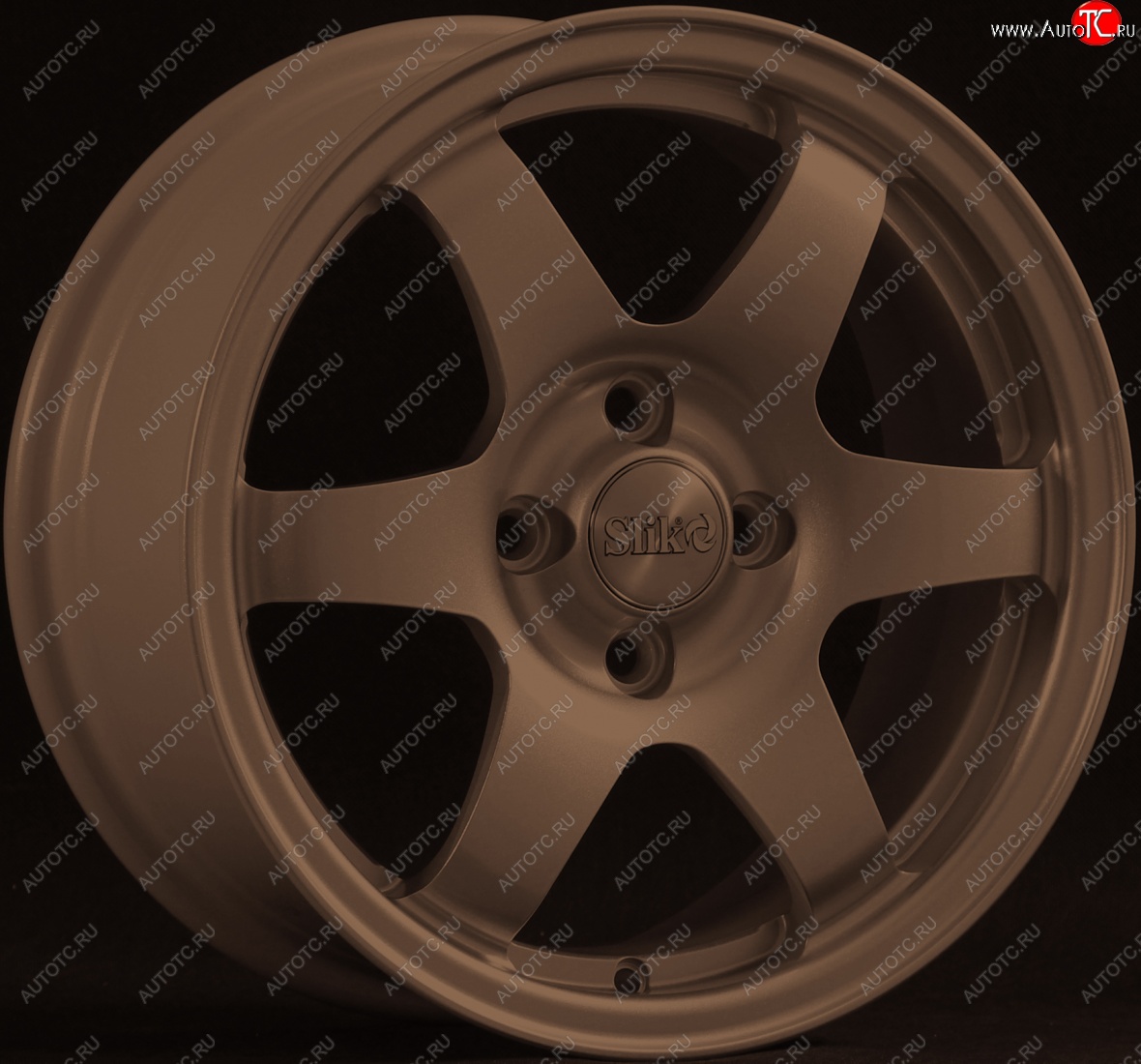 15 249 р. Кованый диск Slik Sport 6.5x15 (Металлик бронза)   (Цвет: Металлик бронза)  с доставкой в г. Пермь