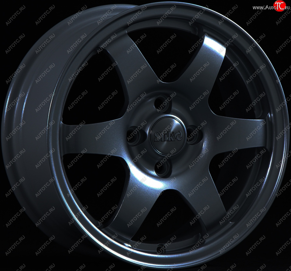 15 249 р. Кованый диск Slik Sport 6.5x15 (Металлик графит глянцевый)   (Цвет: Металлик графит глянцевый)  с доставкой в г. Пермь