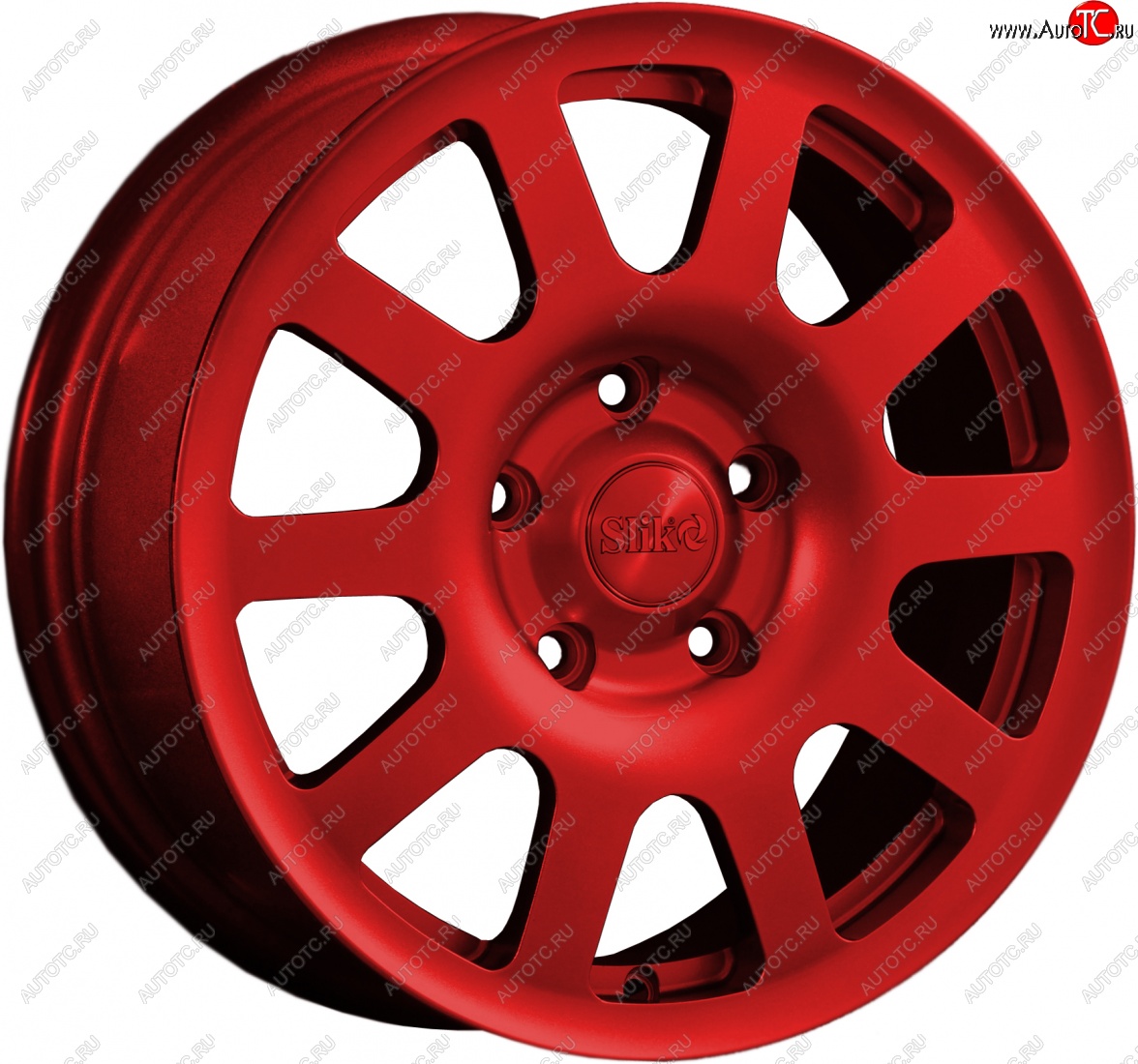 18 999 р. Кованый диск Slik SPORT R16x6.5 Красный (RED) 6.5x16   (Цвет: RED)  с доставкой в г. Пермь
