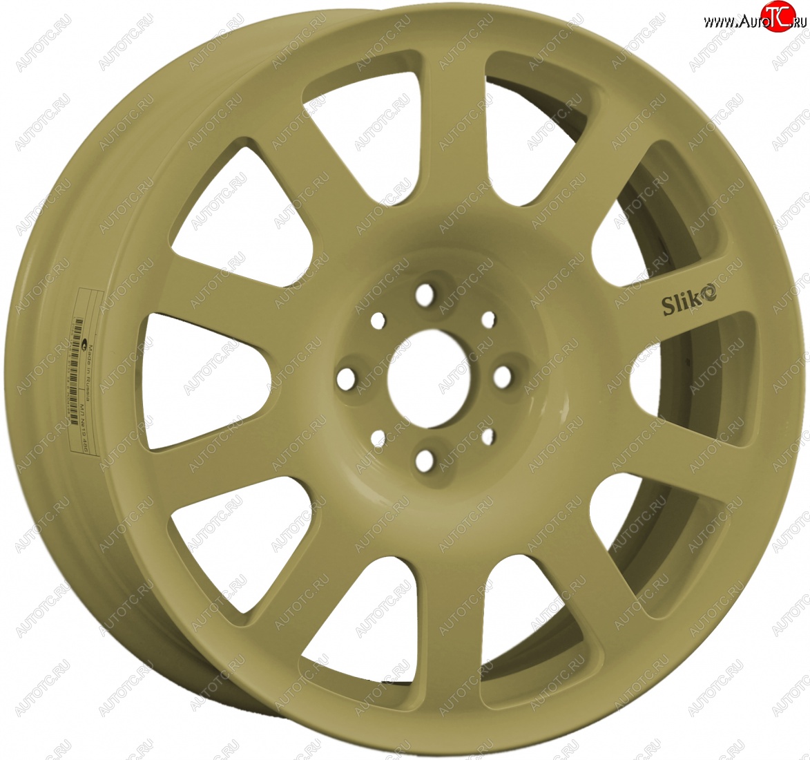 10 349 р. Кованый диск Slik SPORT R16x6.5 Золотой (G) 6.5x16   (Цвет: G)  с доставкой в г. Пермь