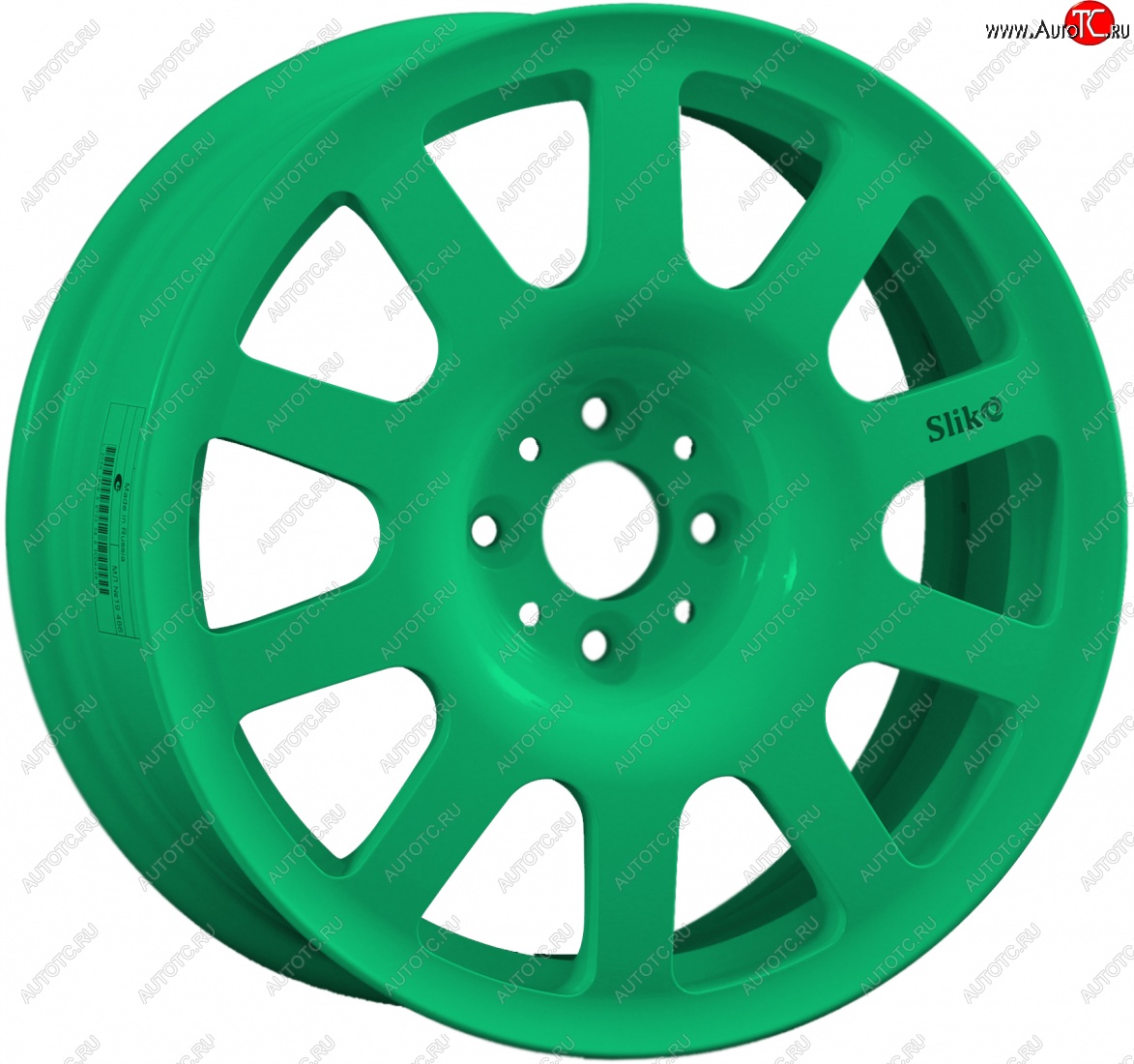 11 049 р. Кованый диск Slik SPORT R16x6.5 Candy Green изумрудно-зеленый 6.5x16   (Цвет: Candy Green изумрудно-зеленый 6.5x16)  с доставкой в г. Пермь