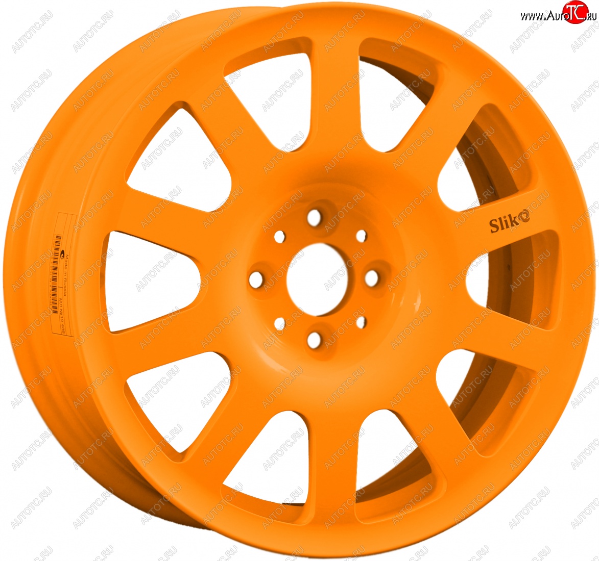 10 349 р. Кованый диск Slik SPORT R16x6.5 Ярко-оранжевый (ORANGE) 6.5x16   (Цвет: ORANGE)  с доставкой в г. Пермь