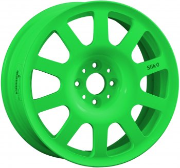 Кованый диск Slik SPORT R16x6.5 RAL 6038 ярко-зеленый (6038) 6.5x16  (Цвет: 6038)