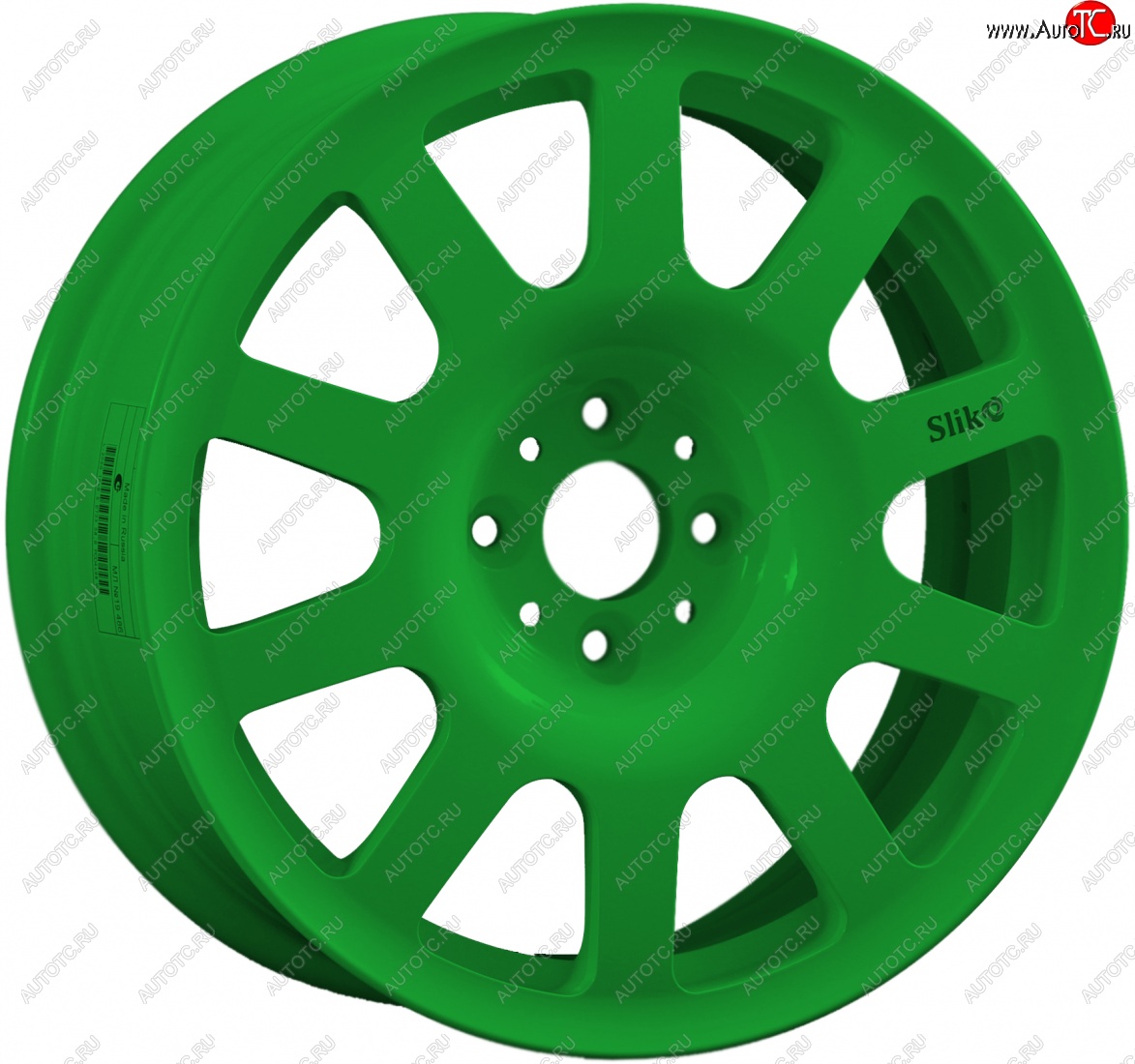 10 199 р. Кованый диск Slik SPORT R16x6.5 Зеленый (Green) 6.5x16   (Цвет: Green)  с доставкой в г. Пермь