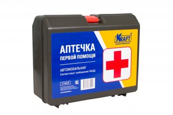 379 р. Аптечка первой помощи KRAFT (кейс) Honda Jazz (2015-2018)  с доставкой в г. Пермь. Увеличить фотографию 2