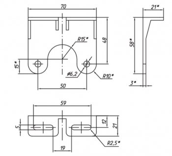 284 р. Фонарь контурный Евросвет ЕС 04.К (LED, красный с кронштейном) Hyundai HD-170 (2004-2025) (12В)  с доставкой в г. Пермь. Увеличить фотографию 2