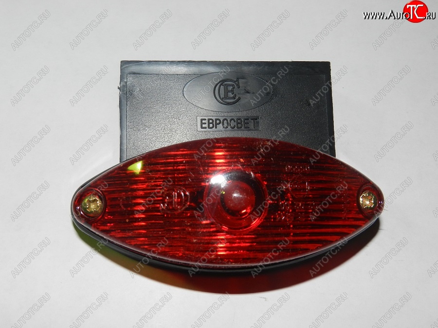 203 р. Фонарь контурный задний Евросвет ГФ 2 (LED и лампа 5 Вт, красный с кронштейном) Hyundai HD-170 (2004-2025) (12В)  с доставкой в г. Пермь