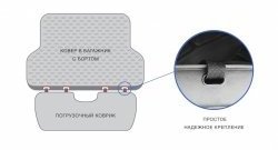 1 529 р. Универсальный погрузочный коврик Element в багажник автомобиля Honda Mobilio 2 DD4,DD5 1-ый рестайлинг (2017-2019)  с доставкой в г. Пермь. Увеличить фотографию 4
