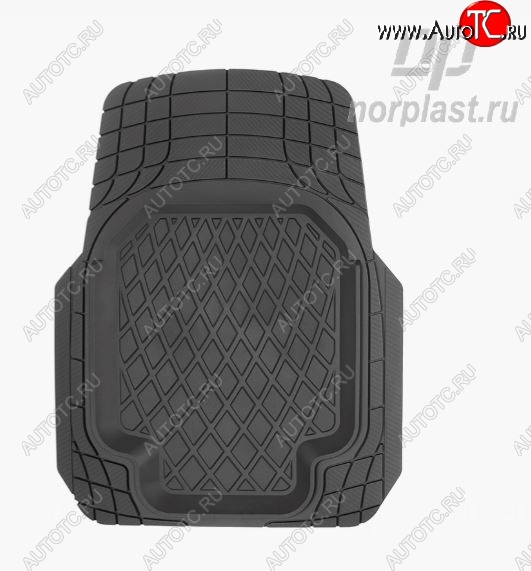 919 р. Коврик салонный универсальный литьевой (передний, 589х771 мм) Norplast Lidec Honda Mobilio 2 DD4,DD5 1-ый рестайлинг (2017-2019)  с доставкой в г. Пермь