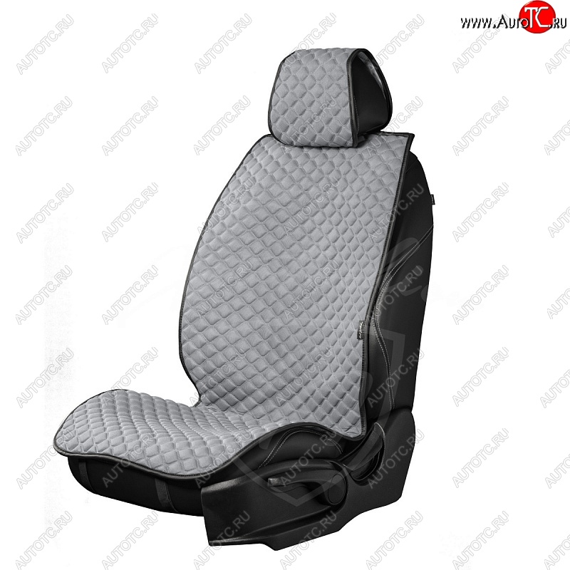 4 399 р. Универсальная накидка на сиденья Lord Autofashion Кристалл (трикотаж, 2 места)   (Серый)  с доставкой в г. Пермь