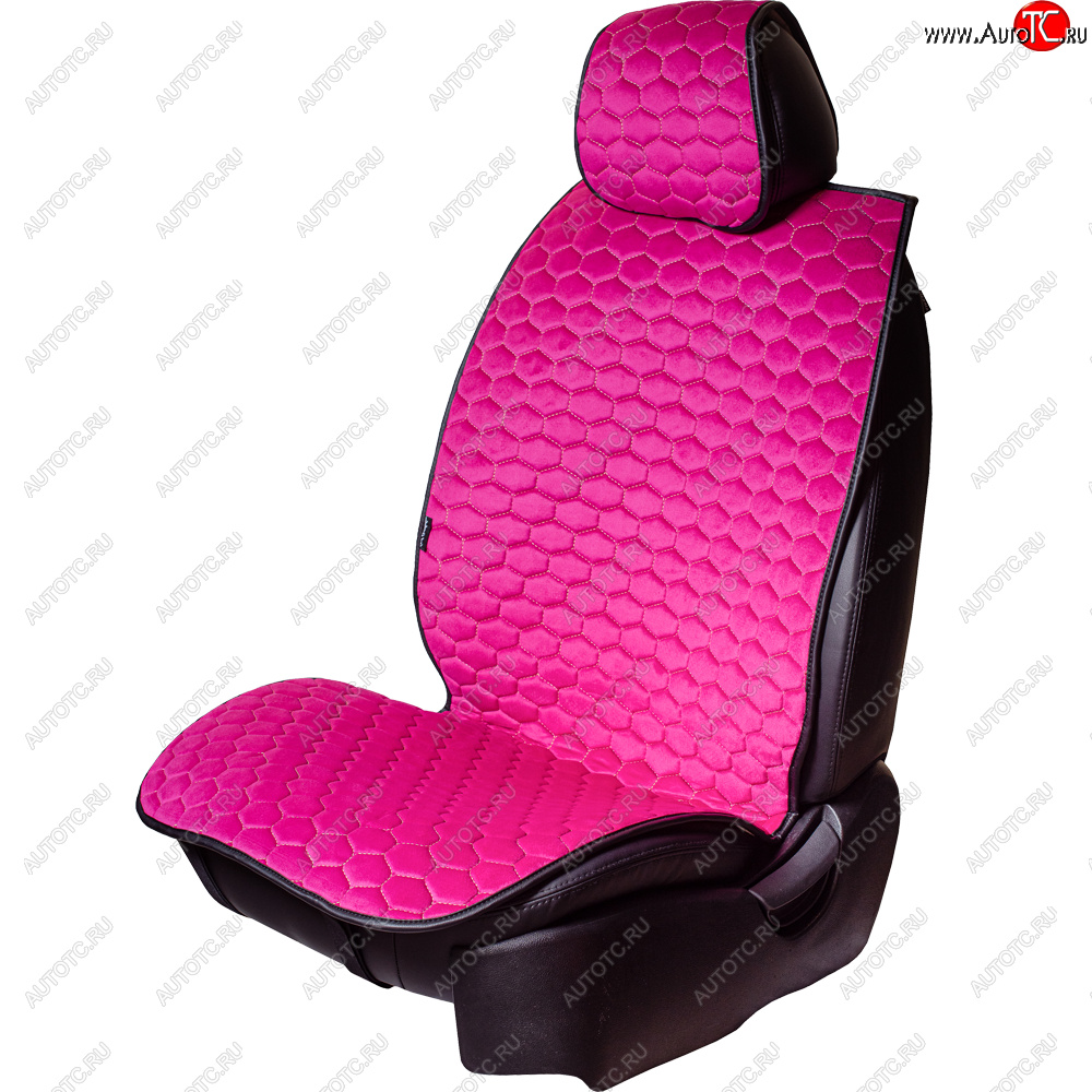 3 399 р. Комплект накидок на сиденья Lord Autofashion Тейлор (велюр, 2 места)   (Фуксия 4353)  с доставкой в г. Пермь