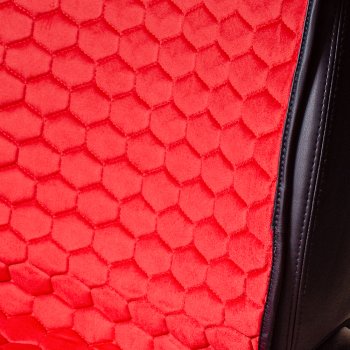 3 399 р. Комплект накидок на сиденья Lord Autofashion Тейлор (велюр, 2 места)   (Красный 4206)  с доставкой в г. Пермь. Увеличить фотографию 2