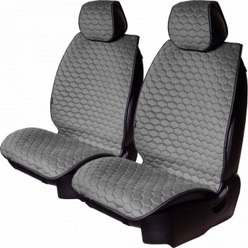 Комплект накидок на сиденья Lord Autofashion Тейлор (велюр, 5 мест)  (Серый 715)
