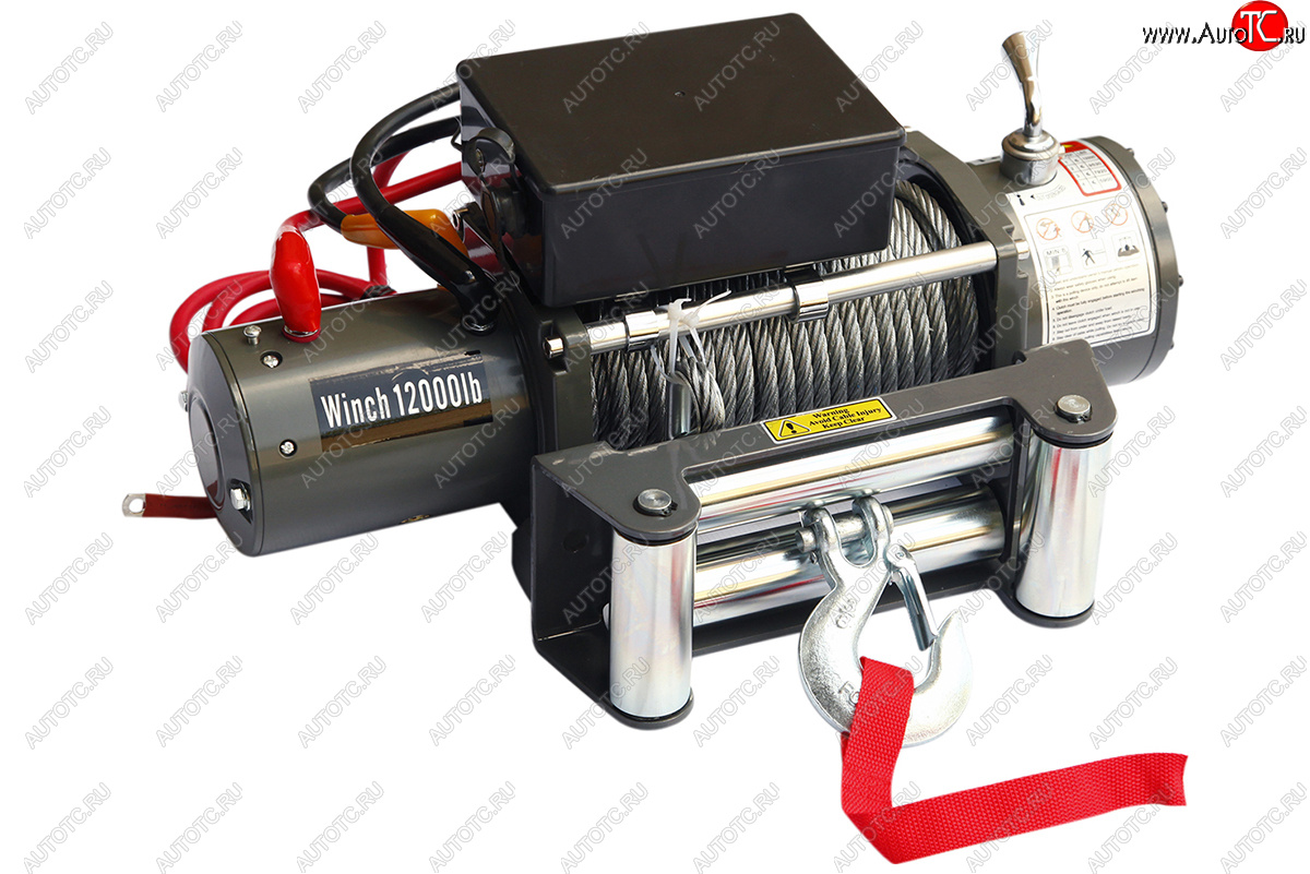 26 999 р. Лебёдка электрическая 12000 lbs 5443 кг Electric Winch (влагозащищенная) CITROEN C-crosser (2007-2012) (стальной трос)  с доставкой в г. Пермь