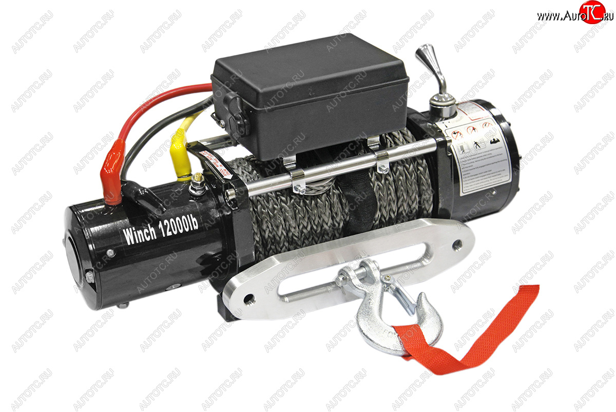 24 499 р. Лебёдка электрическая 12000 lbs 5443 кг Electric Winch (влагозащищенная) JAC S3 Pro (2022-2025) (синтетический трос)  с доставкой в г. Пермь