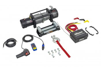 28 999 р. Лебёдка электрическая SPIDER 12000 lbs 5443 кг Electric Winch (влагозащищенная) Mazda MPV LY дорестайлинг (2006-2008) (стальной трос)  с доставкой в г. Пермь. Увеличить фотографию 2