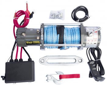38 999 р. Лебёдка электрическая 12000S CM Winch (синтетический трос) JAC S3 Pro (2022-2025)  с доставкой в г. Пермь. Увеличить фотографию 3