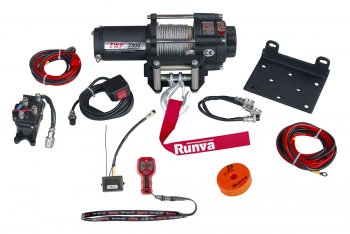 21 269 р. Лебёдка электрическая 2500A lbs 1140 кг Runva Honda FR-V (2004-2010) (стальной трос)  с доставкой в г. Пермь. Увеличить фотографию 3