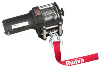 Лебёдка электрическая 3000A lbs 1361 кг Runva Mitsubishi ASX 2-ой рестайлинг (2017-2020) (стальной трос)