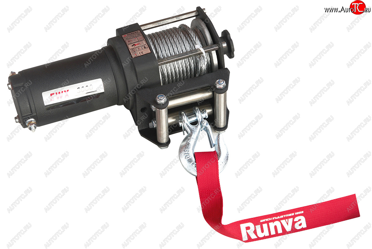 15 199 р. Лебёдка электрическая 3000A lbs 1361 кг Runva Mitsubishi ASX 2-ой рестайлинг (2017-2020) (стальной трос)  с доставкой в г. Пермь