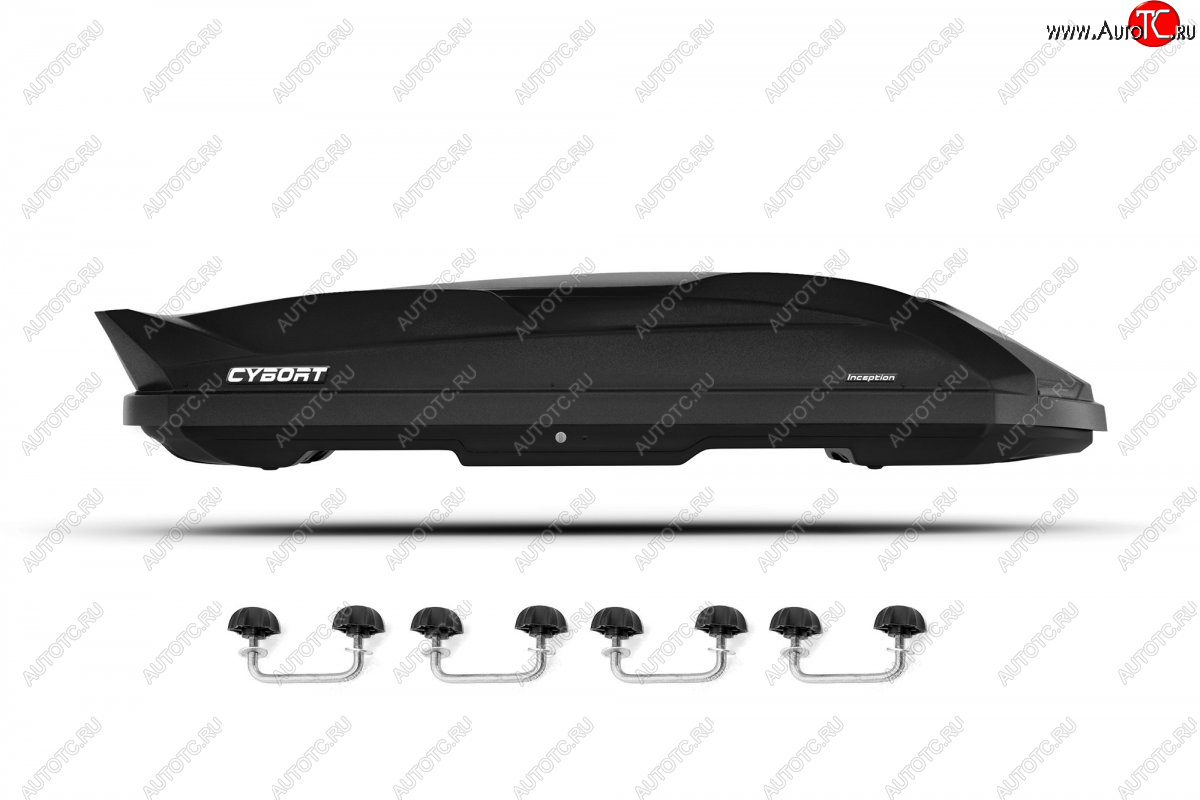 29 949 р. Автобокс CYBORT Inception (210х80х45 см, двусторонний, крепление скоба)   (Black LC)  с доставкой в г. Пермь