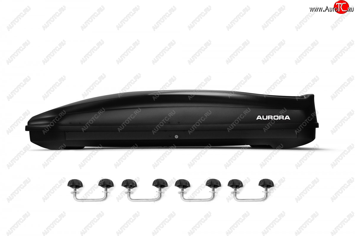 22 399 р. Багажный бокс AURORA (560 л/213x84x42 см, двусторонний, крепление скоба) на крышу   (Black LC)  с доставкой в г. Пермь