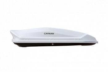 27 699 р. Автобокс CAYMAN (420 л. 196х73х38 см)   (белое тиснение)  с доставкой в г. Пермь. Увеличить фотографию 2