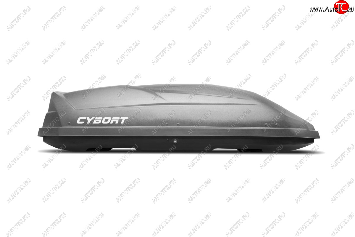 44 799 р. Багажный бокс CYBORT CarNet (460 л/206x86x40 см, двухсторонний, быстросъемные крепления краб) на крышу   (серый металлик)  с доставкой в г. Пермь