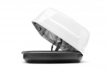 39 799 р. Багажный бокс CYBORT CarNet (460 л/206x86x40 см, двухсторонний, быстросъемные крепления краб) на крышу Renault Kaptur дорестайлинг (2016-2020) (белый матовый с защитным покрытием Raptor)  с доставкой в г. Пермь. Увеличить фотографию 2