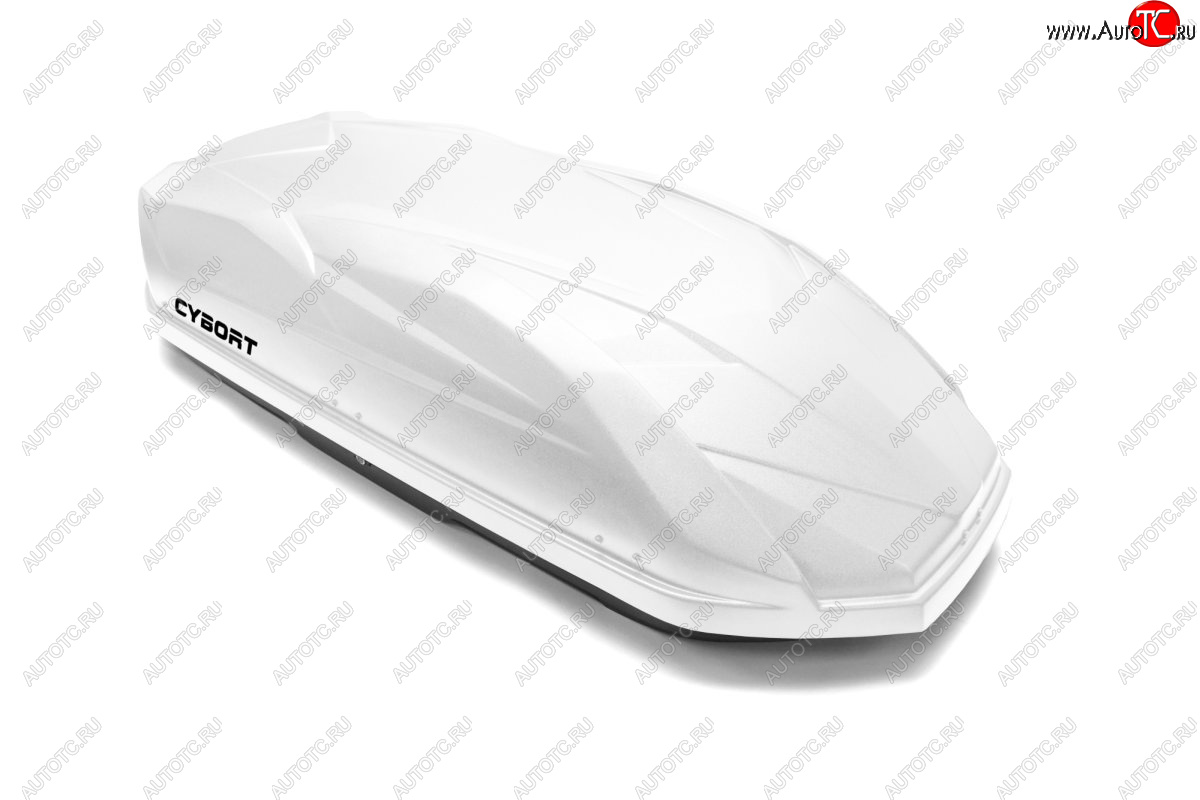39 799 р. Багажный бокс CYBORT CarNet (460 л/206x86x40 см, двухсторонний, быстросъемные крепления краб) на крышу Renault Kaptur дорестайлинг (2016-2020) (белый матовый с защитным покрытием Raptor)  с доставкой в г. Пермь