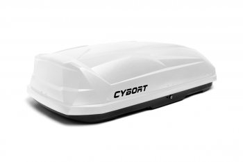 39 799 р. Багажный бокс CYBORT CarNet (460 л/206x86x40 см, двухсторонний, быстросъемные крепления краб) на крышу Renault Kaptur дорестайлинг (2016-2020) (белый матовый с защитным покрытием Raptor)  с доставкой в г. Пермь. Увеличить фотографию 7